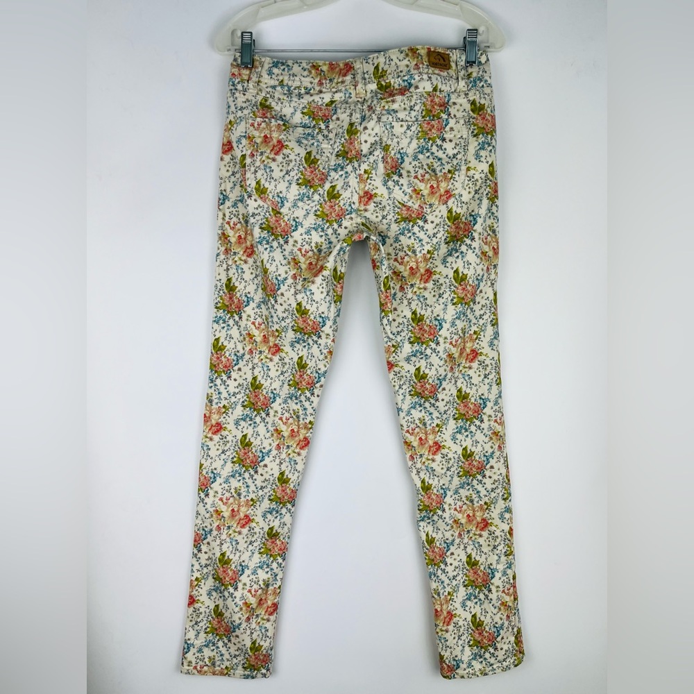 Jordache Floral Print Skinny Jeans Size 4 - Picture 3 of 6